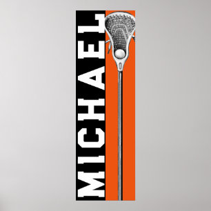 Lacrosse Orange Poster