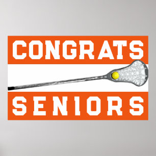 Lacrosse Orange Senior Night Poster