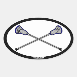 Lacrosse Ovaler Aufkleber