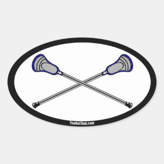 Lacrosse Ovaler Aufkleber