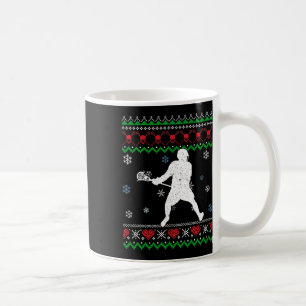 Lacrosse Pajama Ugly Weihnachtsgeschenk Sport Lieb Kaffeetasse