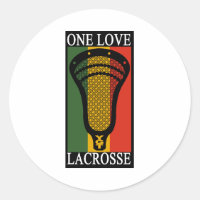 Lacrosse-Parodie OneLove Aufkleber