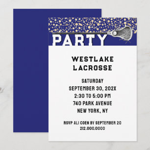 Lacrosse-Party Einladung