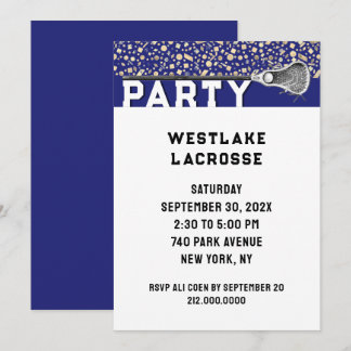 Lacrosse-Party Einladung