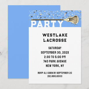 Lacrosse-Party Einladung