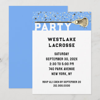 Lacrosse-Party Einladung