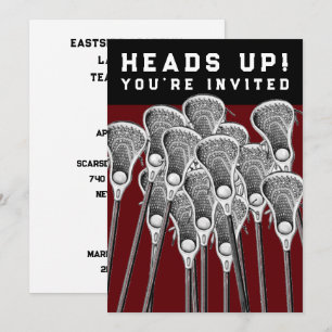 Lacrosse Party Einladungen