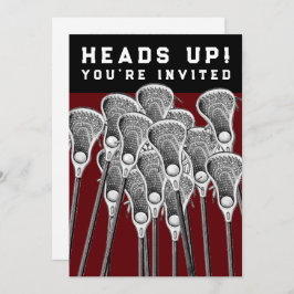 Lacrosse-Party Einladungen