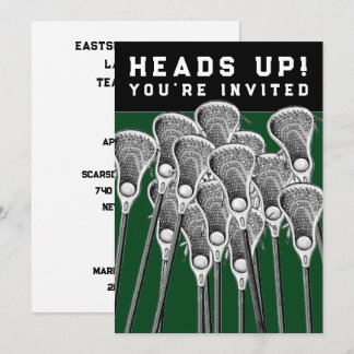 Lacrosse-Party Einladungen