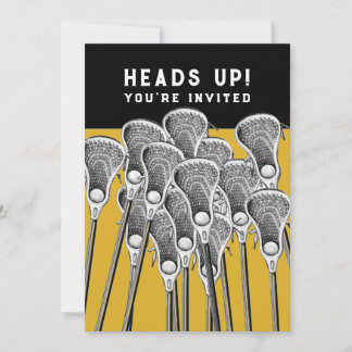 Lacrosse-Party Einladungen