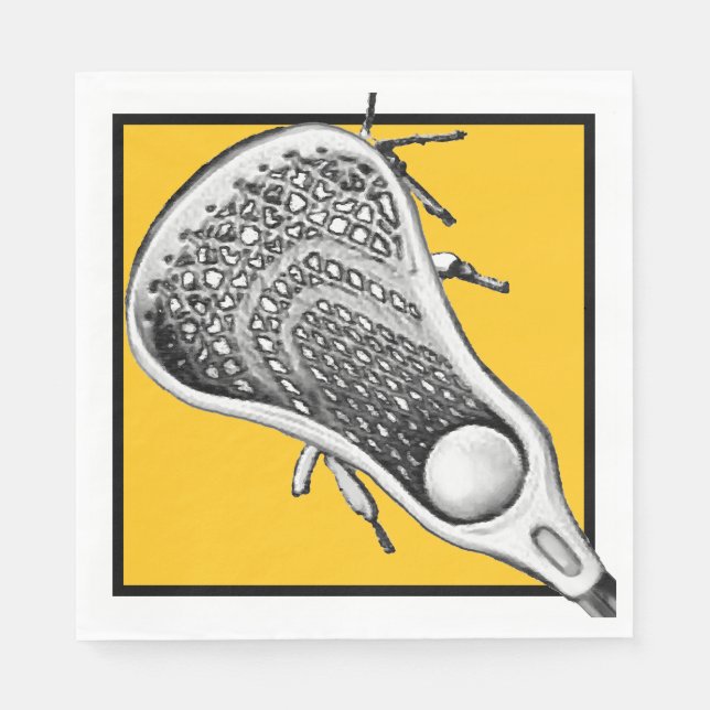 Lacrosse-Party-Ereignis Serviette (Vorderseite)