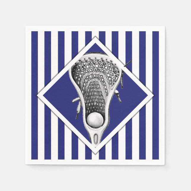 Lacrosse Party Napkins Serviette (Vorderseite)