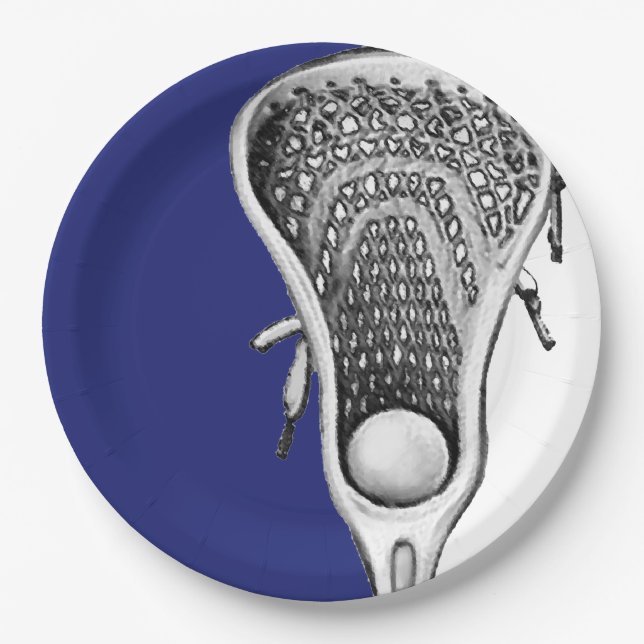 Lacrosse Party Pappteller (Vorderseite)