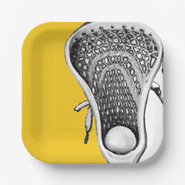 Lacrosse Party Pappteller (Vorderseite)