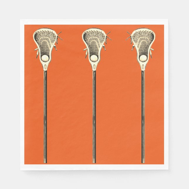 Lacrosse Party Serviette (Vorderseite)