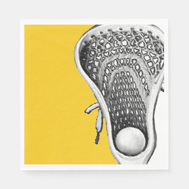 Lacrosse Party Serviette (Vorderseite)