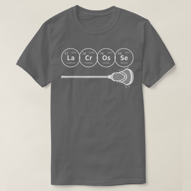 Lacrosse Periodic able Elements Chemistry Gift T-Shirt (Design vorne)