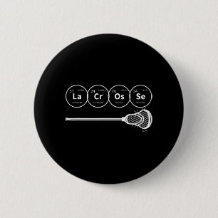 Lacrosse Periodic Table of Elements Chemistry Gift Button