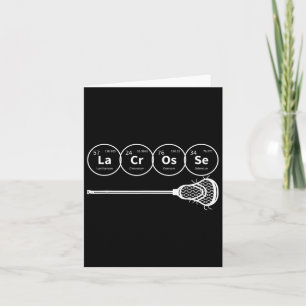 Lacrosse Periodic Table of Elements Chemistry Gift Karte