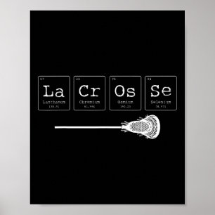Lacrosse - Periodische Tabelle der Elemente Chemie Poster