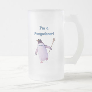 Lacrosse-Pinguin Mattglas Bierglas
