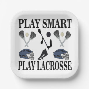 Lacrosse Player Coach Team Party Pappteller