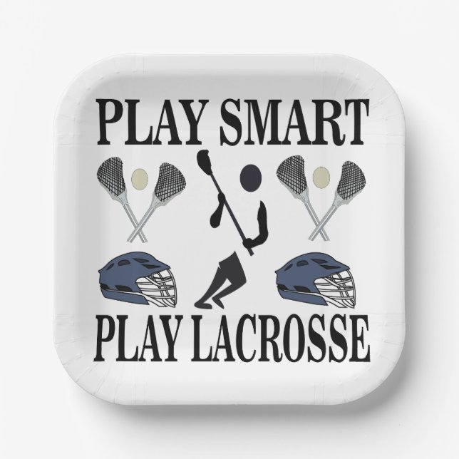Lacrosse Player Coach Team Party Pappteller (Vorderseite)