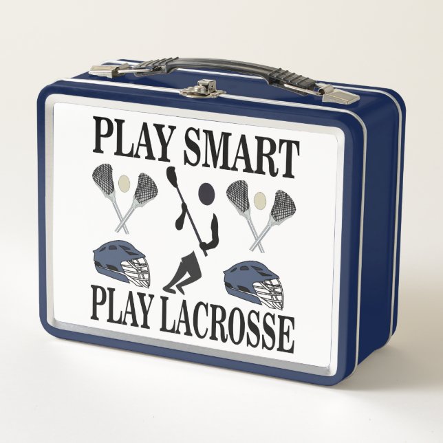 Lacrosse Player Coach Team Sports Metall Brotdose (Vorderseite)