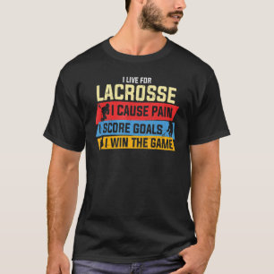 Lacrosse Player Coach Womens Mens Lax T-Shirt