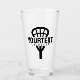 Lacrosse Player CUSTOM TEXT Team Mesh Sport Stick  Glas
