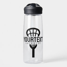 Lacrosse Player CUSTOM TEXT Team Mesh Sport Stick Trinkflasche