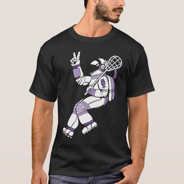 Lacrosse Player For Team College Lacrosse 1 T-Shirt (Vorderseite)
