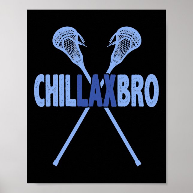Lacrosse Player Funny Liebe Lax Bro Men Boys Kinde Poster (Vorne)