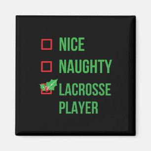 Lacrosse Player Funny Pajama Weihnachtsgeschenk Magnet