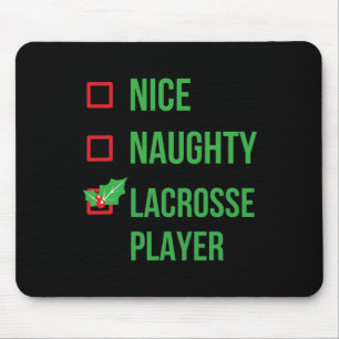 Lacrosse Player Funny Pajama Weihnachtsgeschenk Mousepad