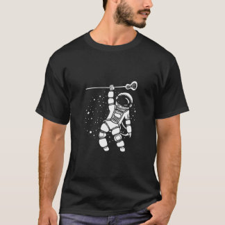 Lacrosse Player für Kinder Coole Raumfahrtaktivitä T-Shirt
