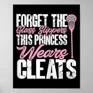 Lacrosse Player Girl Dieses Princess Wear löscht Poster