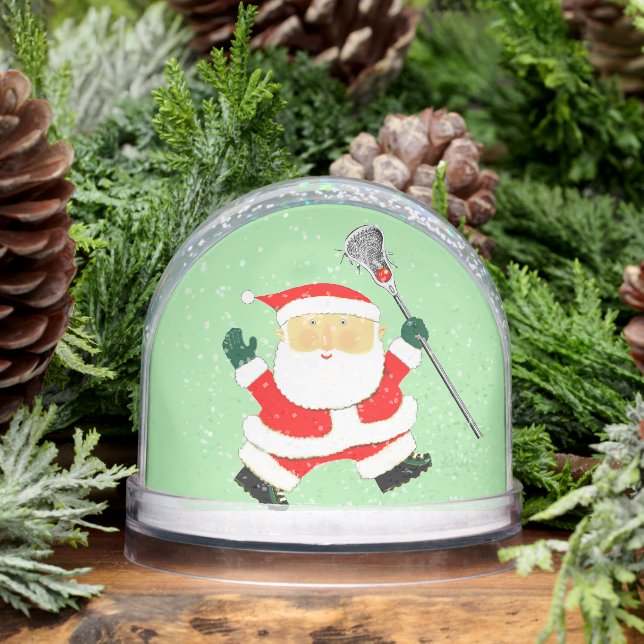 Lacrosse Player Holiday Gift Schneekugeln (Winter)