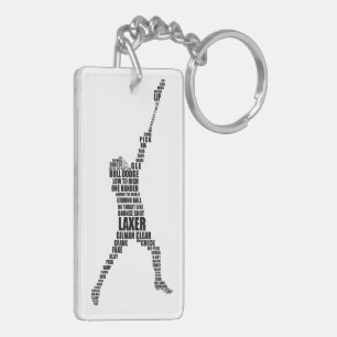 Lacrosse Player Keyring Schlüsselanhänger