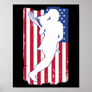 Lacrosse Player Lacrosse US Team Coach American F Poster
