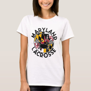 Lacrosse Player Maryland Flag Crap Lax Lacrosse St T-Shirt