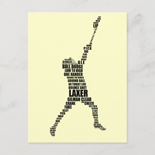 Lacrosse Player Postkarten (Vorderseite)