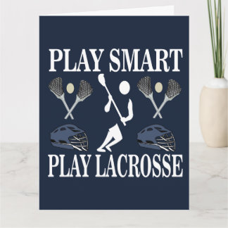 Lacrosse Player Sports Gruß Karte
