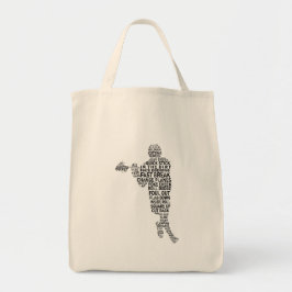 Lacrosse Player Tote Bag Tragetasche