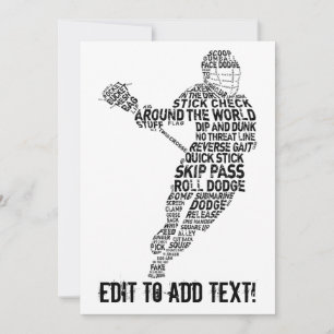 Lacrosse Player Typografie