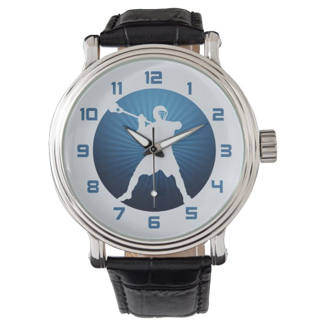 Lacrosse Player Watch Armbanduhr (Vorderseite)