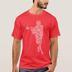 Lacrosse Player Word Art T-Shirt