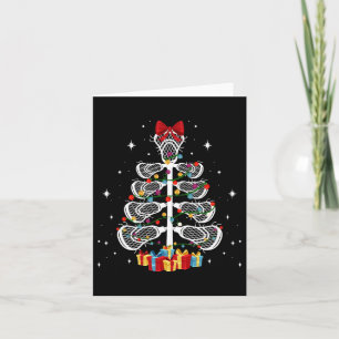 Lacrosse Player Xmas Geschenk Lacrosse Weihnachtsb Karte