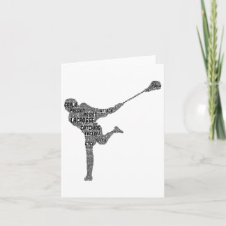 Lacrosse Player Youth Kids Boys Männer Karte