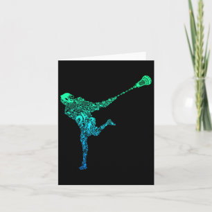 Lacrosse Player Youth Men Kids Boys Karte
